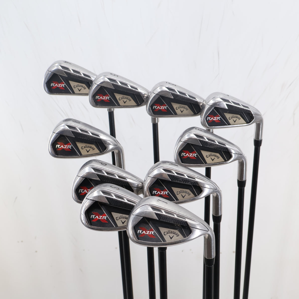 Callaway RAZR X Iron Set 4-P,A,S,L Graphite Regular Flex Right Hand +1" A-164246