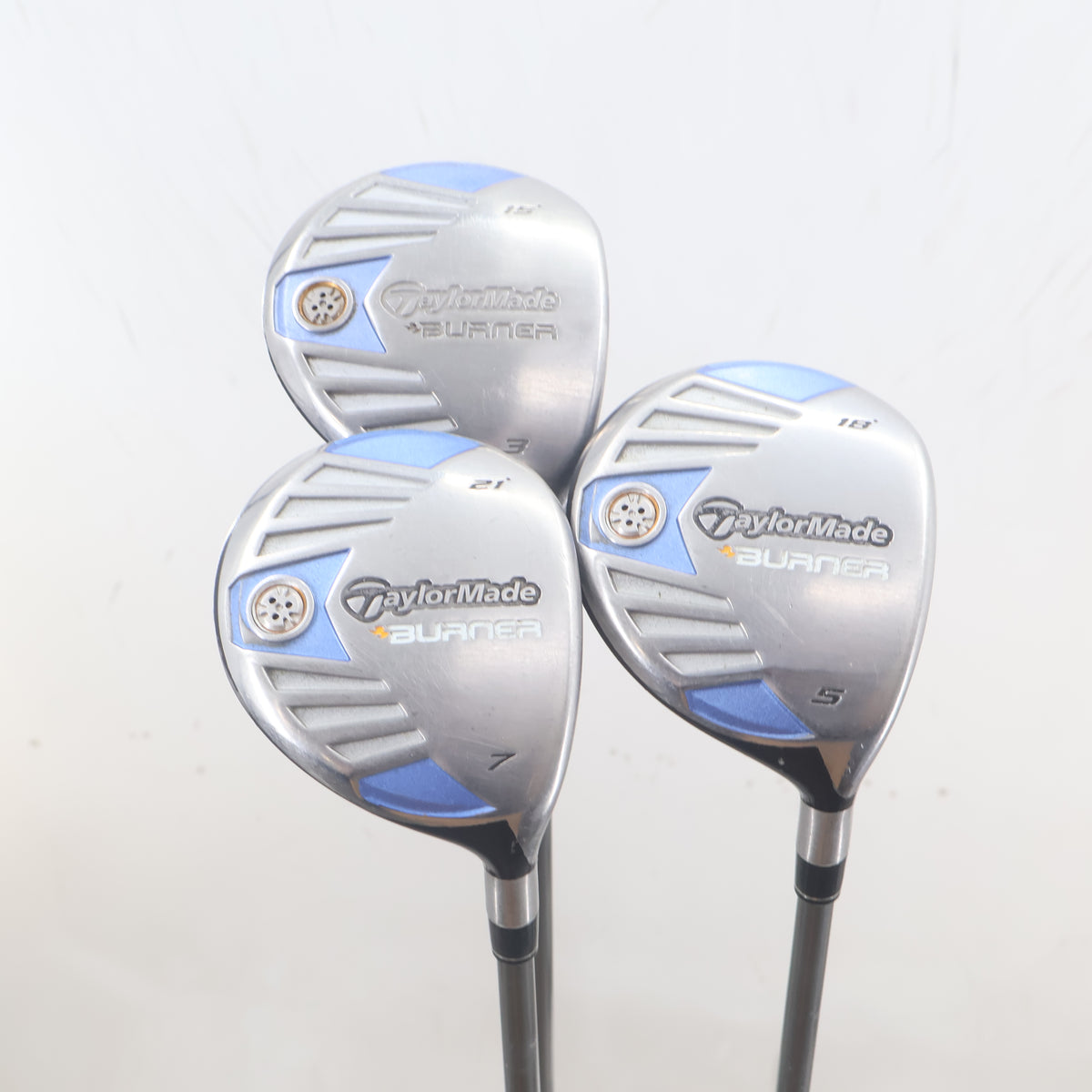 Taylormade Women's Burner Steel 3, 5, 7 Wood Set REAX 50-L Ladies RH S-164760