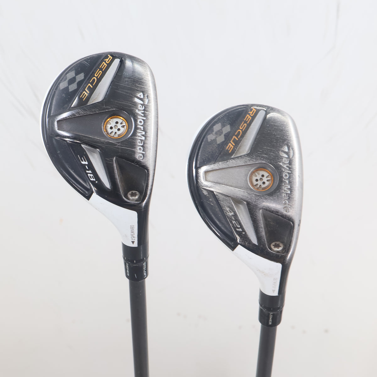 Taylormade Rescue 3 & 4 Hybrid Set 18 & 21 Degrees S Stiff Right Hand S-164766