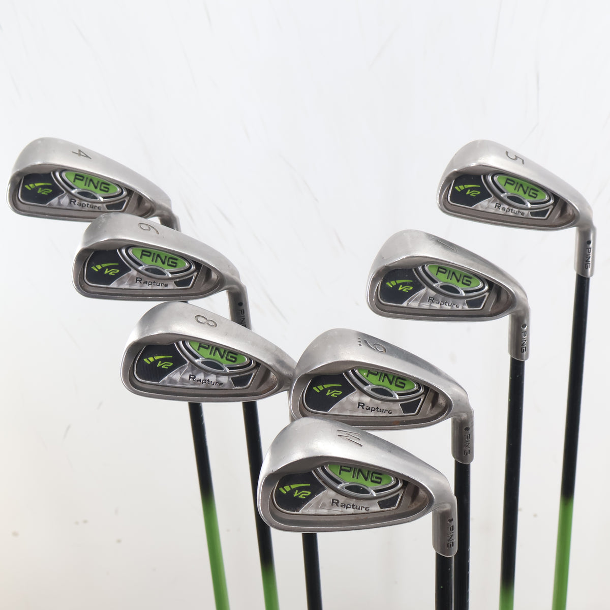 PING Rapture V2 Iron Set 4-W Black Dot Graphite Regular Right Hand +1" G-164901