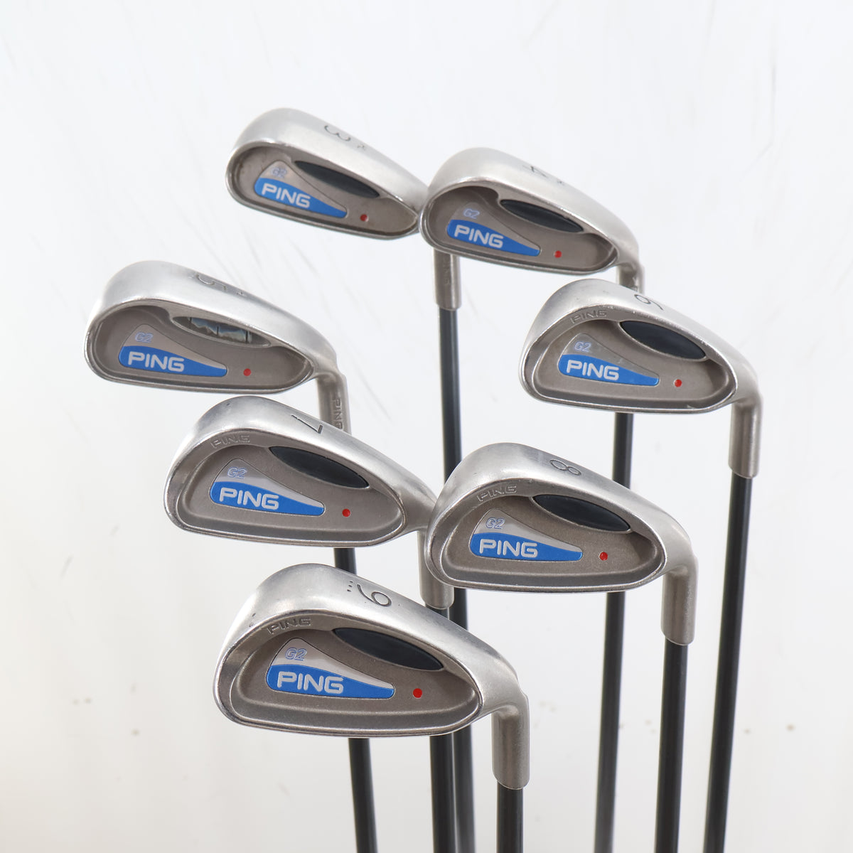 Ping G2 Iron Set 3-9 Red Dot Graphite TFC 100 Regular Right Hand(No PW) A-164809