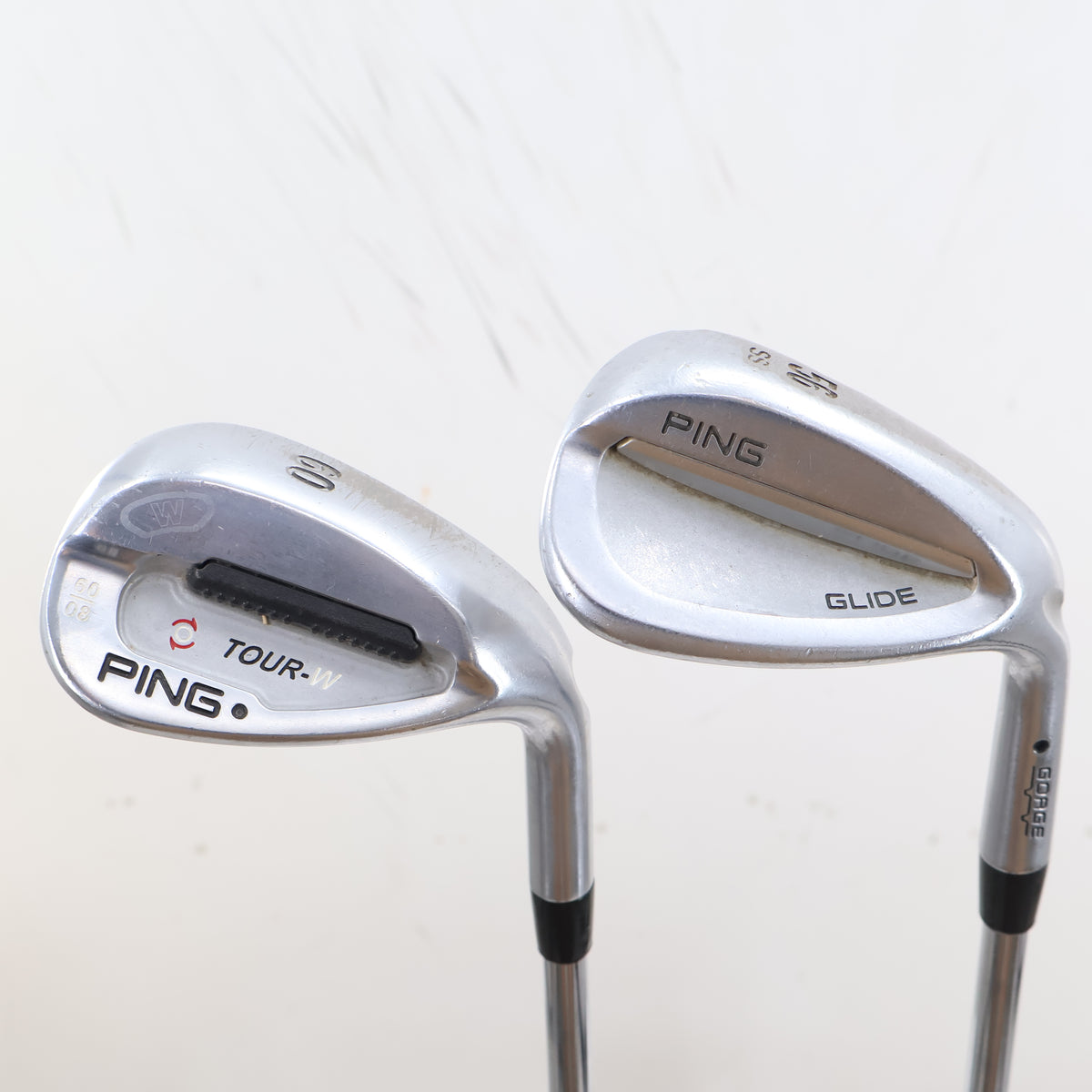 Ping Glide/Tour-W Brushed Silver Wedge Set 56 & 60 Deg Black Dot RH S-164932