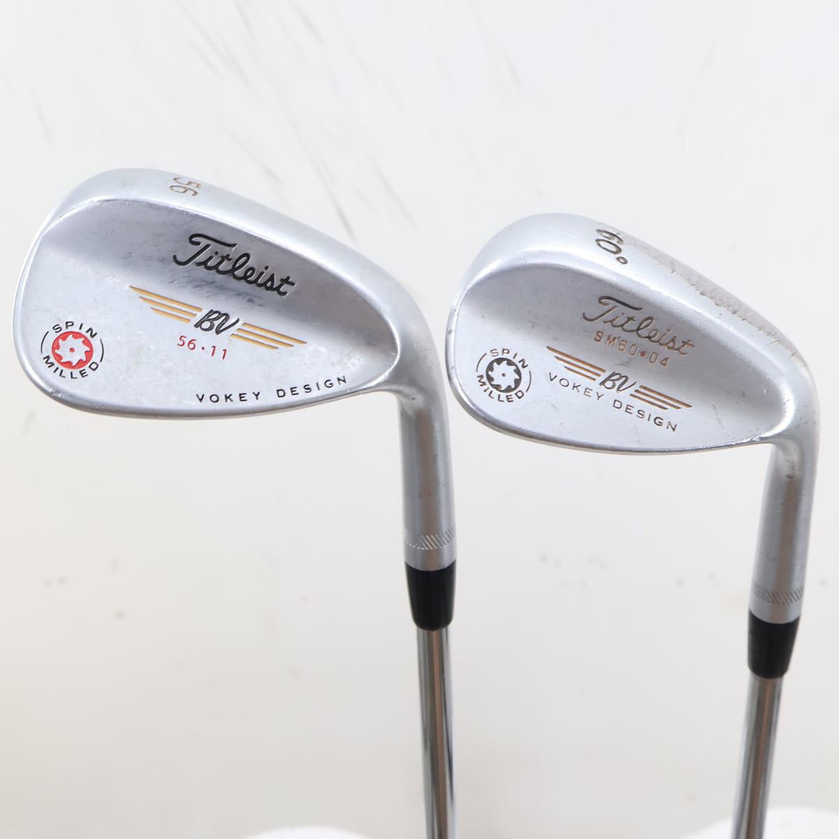 Titleist Vokey Spin Milled Wedge Set 56 & 60 Deg True Temper Stiff RH S-164933