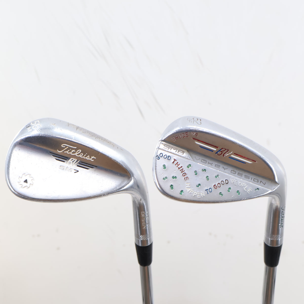 Titleist Vokey SM7/SM8 Tour Chrome Gap & Sand Wedge Set 52 & 56 Deg RH S-164934