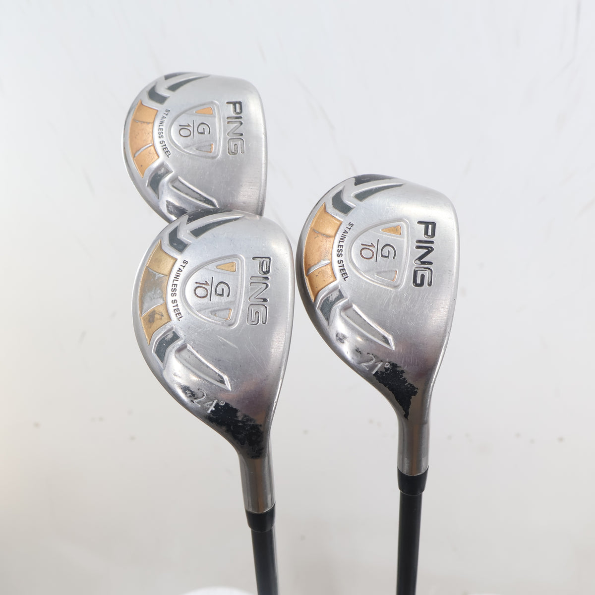 PING G10 Hybrid Set 18, 21, 24 Degrees Graphite Stiff Flex Right Hand S-164946