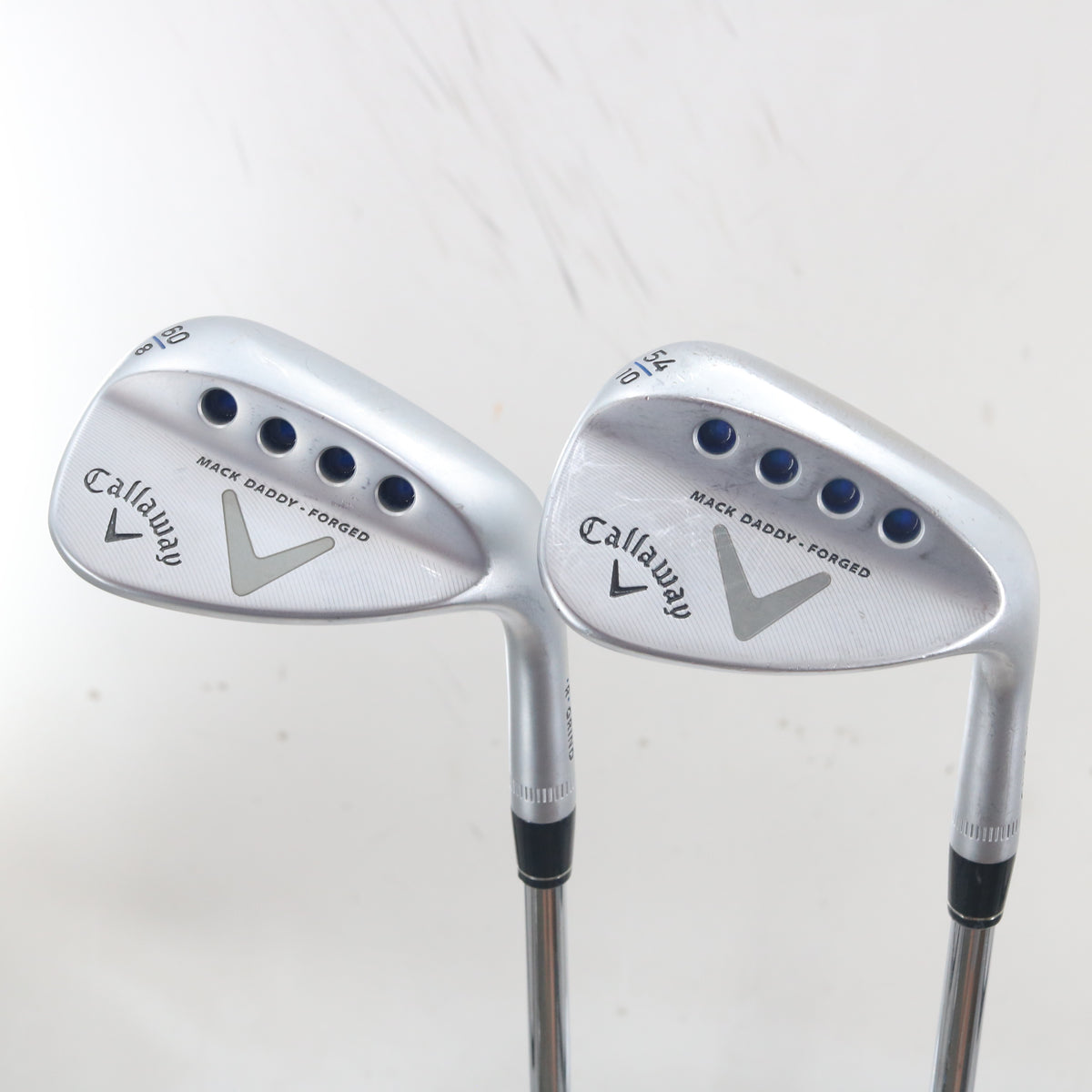 Callaway Mack Daddy Forged Satin Chrome Sand & Lob Wedge Set 54 & 60 RH S-163888