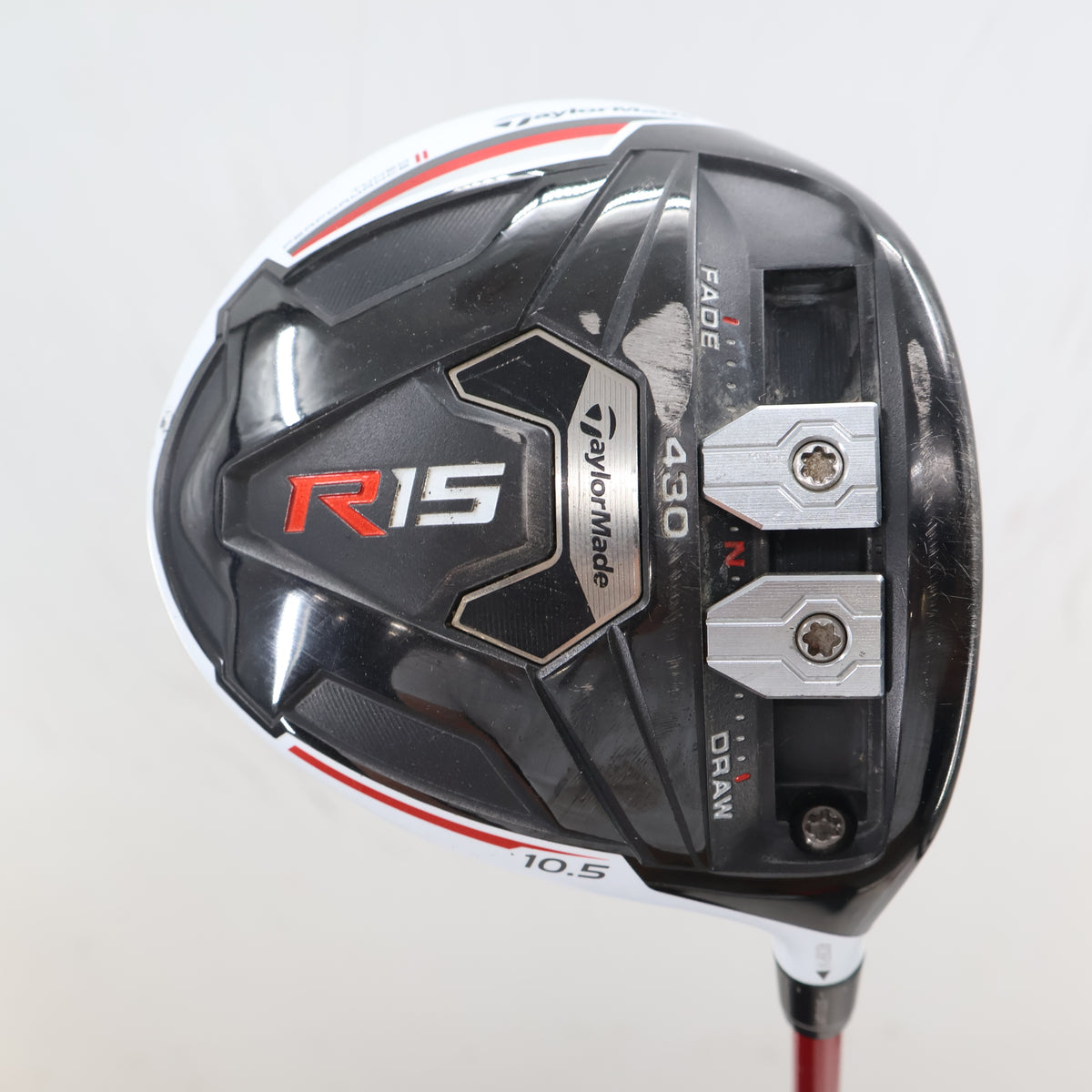TaylorMade R15 430 Driver 10.5 Degrees Motore F1 Extra Stiff Right Hand S-164969
