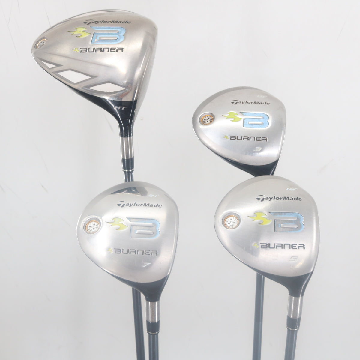 TaylorMade Burner Women's 1, 3, 5, 7 Wood Set REAX 49 Ladies Right Hand S-164982