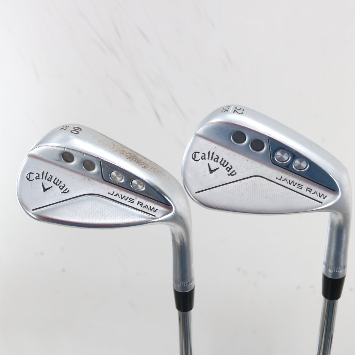 Callaway Jaws Raw Chrome Gap & Lob Wedge Set 52 & 60 Deg Regular RH S-163960