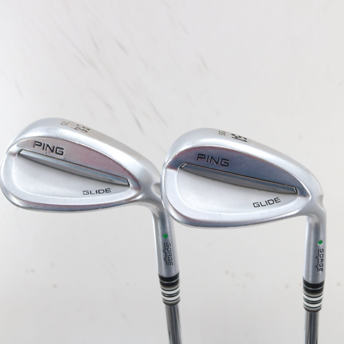 Ping Glide Gorge Sand & Lob Wedge Set 54 & 58 Deg Green Dot Steel RH S-163963
