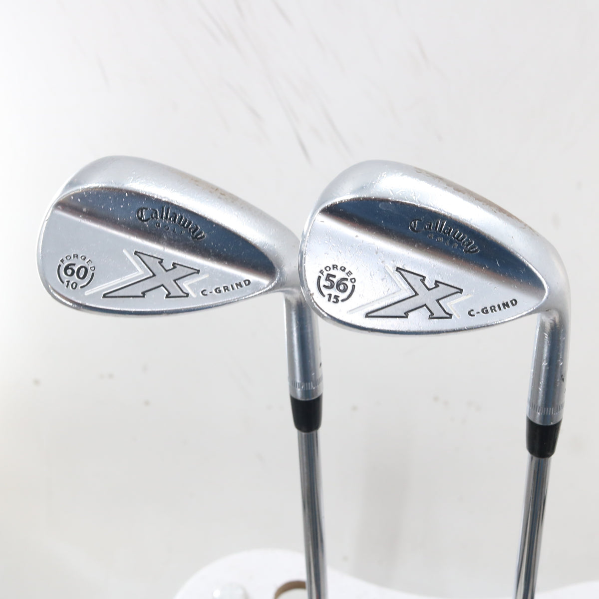 Callaway X Forged White Chrome Sand & Lob Wedge Set 56.15 & 60.10 Steel S-164055