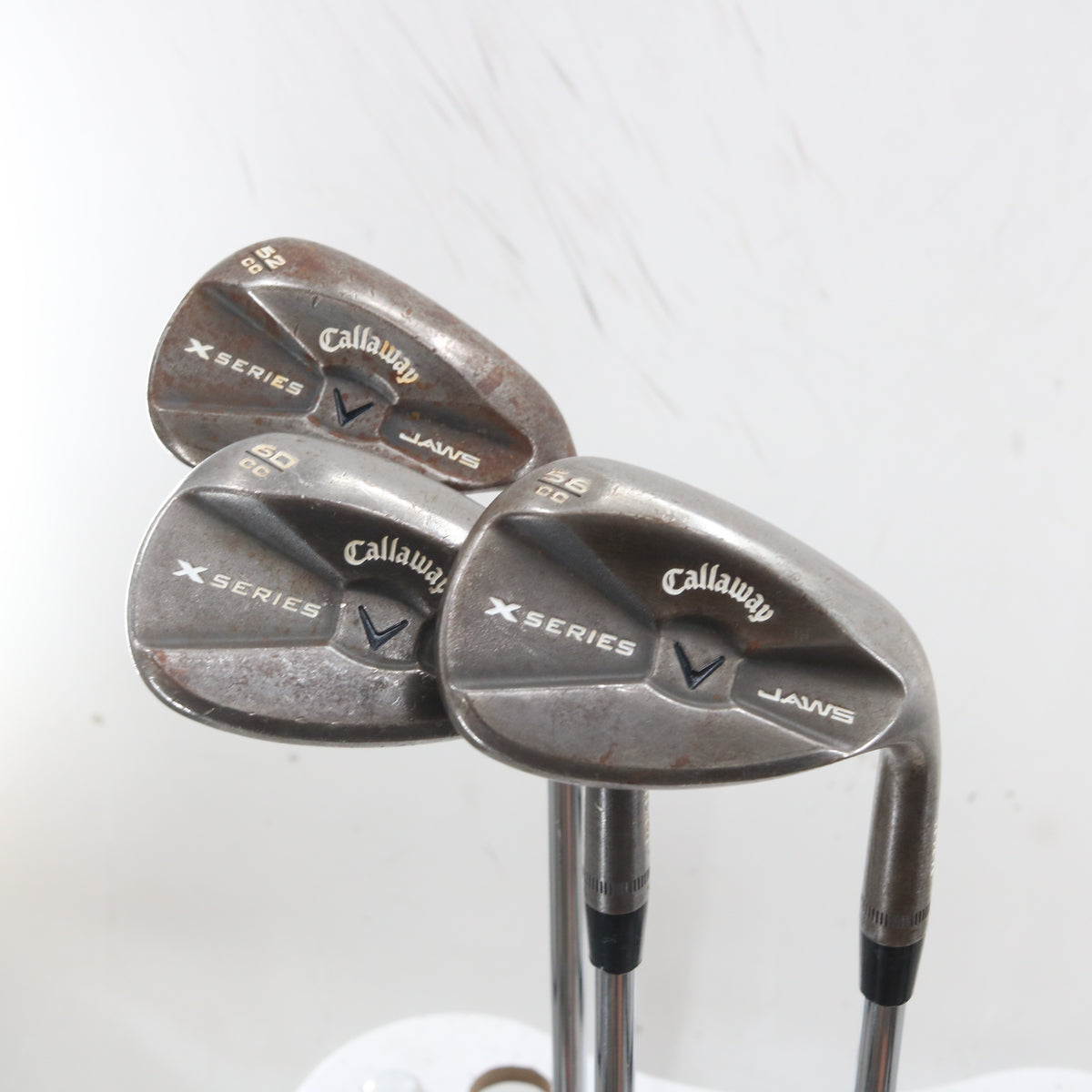 Callaway X Series Jaws CC Slate Wedge Set 52, 56, 60 Degrees Steel RH S-164070