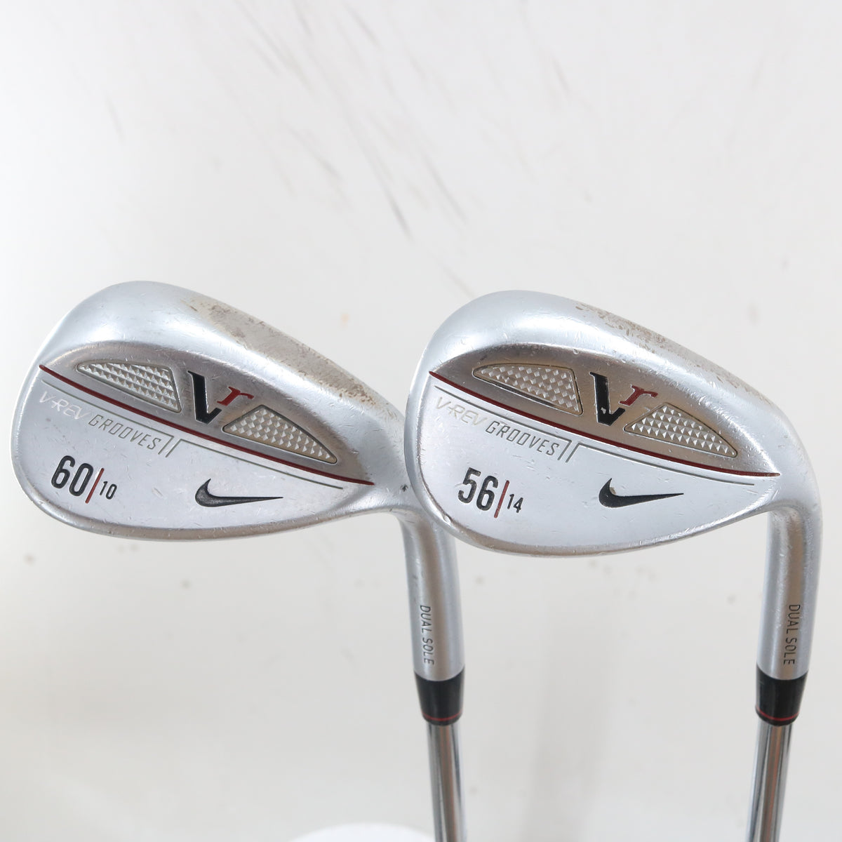 Nike VR V-Rev Satin Chrome Wedge Set 56 & 60 Deg True Temper Stiff RH S-164123