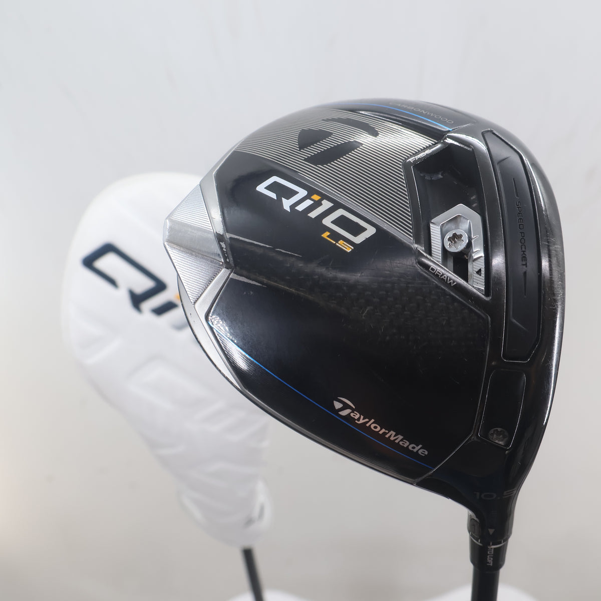 Taylormade Qi10 LS Driver 10.5 Deg HZDRUS Stiff Right Hand HeadCover S-165339