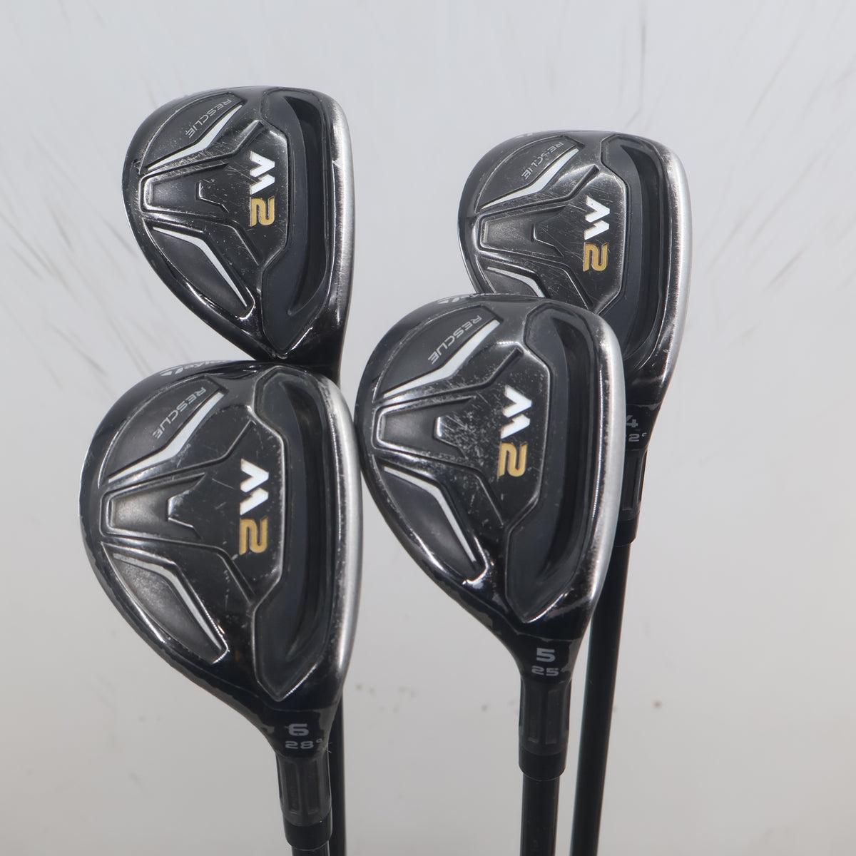 TaylorMade M2 Rescue 3, 4, 5, 6 Hybrid Set REAX 75-S Stiff Right Hand S-165347