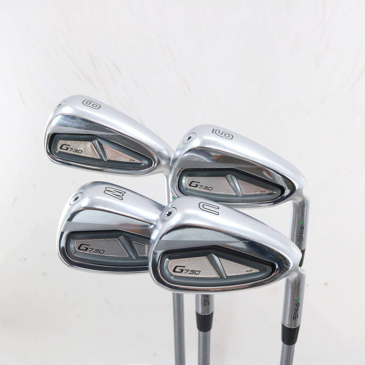 Ping G730 Iron Set 8-W,U Green Dot Graphite Alta Quick 35 Senior A-163837