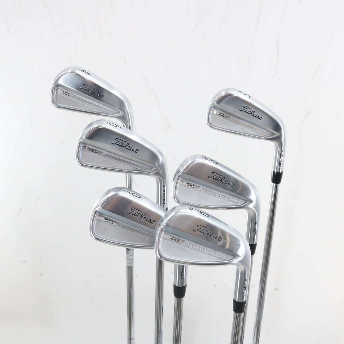 Titleist T100 4-6 8-P Iron Set Steel AMT S300 Stiff Flex No 7 Iron A-163841