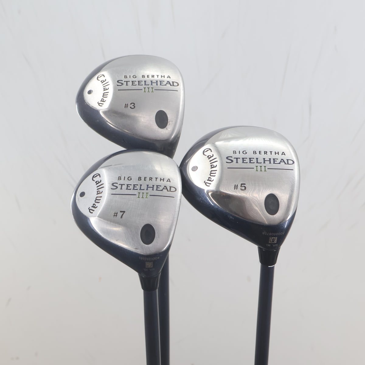 Callaway Big Bertha Steelhead III 3, 5, 7 Wood Set Graphite Regular RH S-165349
