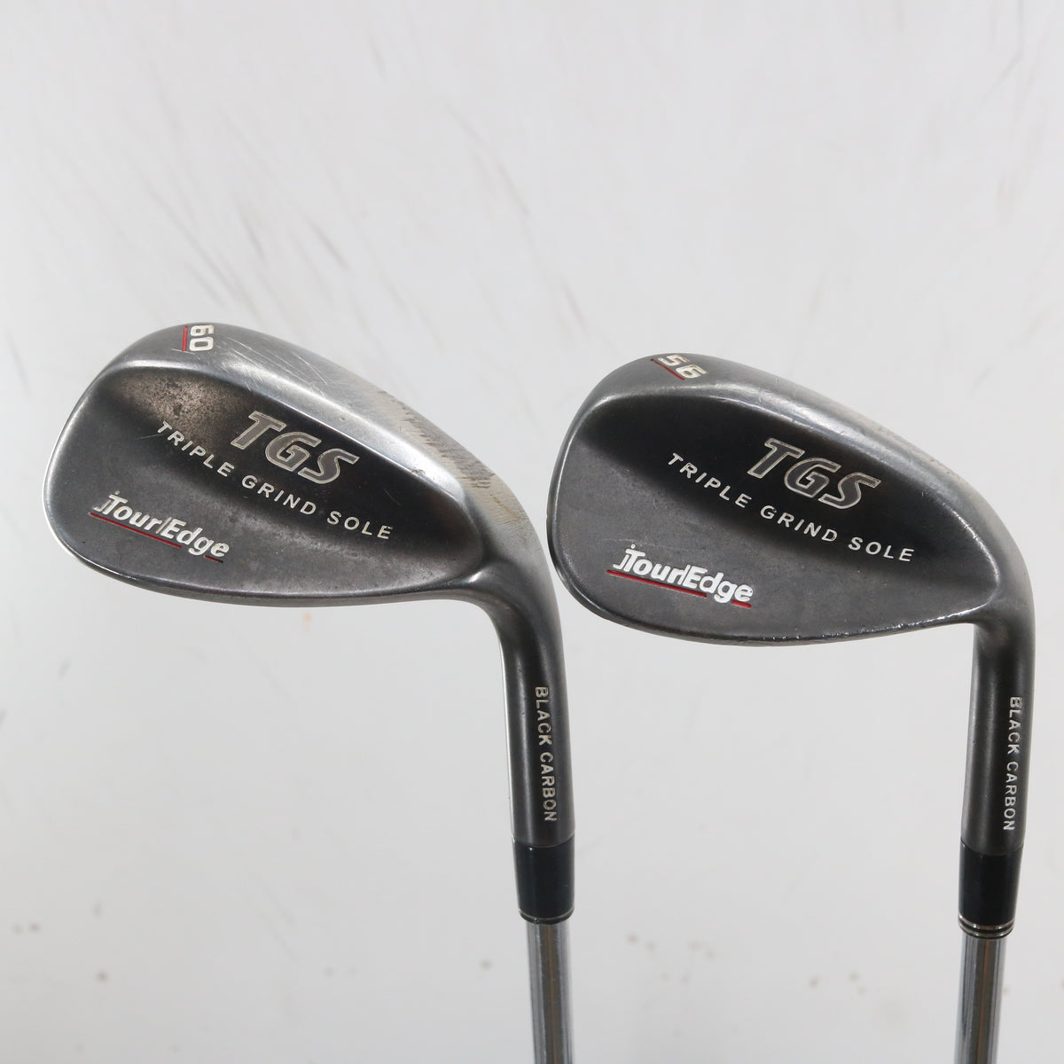 Tour Edge TGS Black Carbon Sand & Lob Wedge Set 56 & 60 Deg Steel RH S-164151
