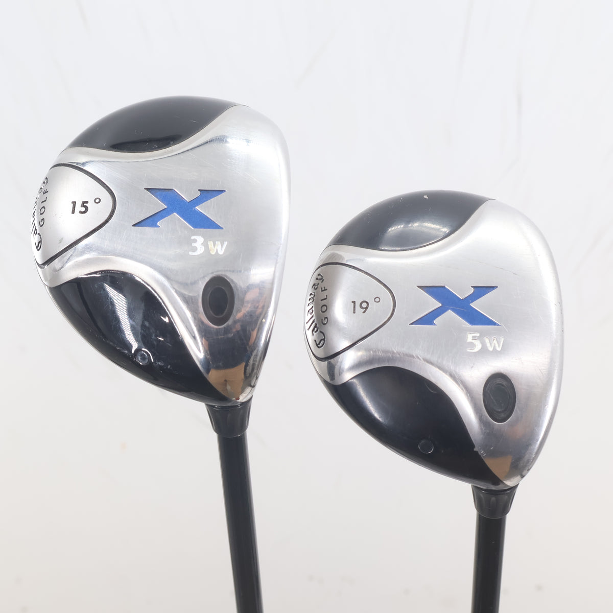 Callaway X 3 & 5 Wood Set 15 & 19 Degrees Fujikura Regular Right Hand S-165355