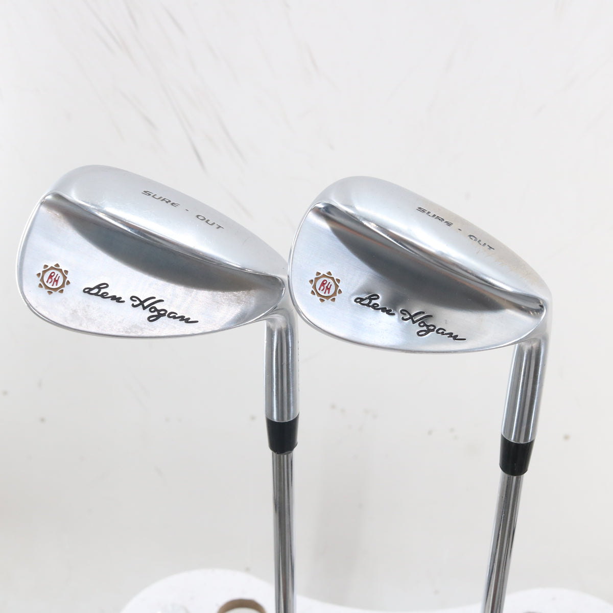 Ben Hogan Sure Out Chrome Wedge Set 56.06 & 60.06 Deg Steel Right Hand S-164194