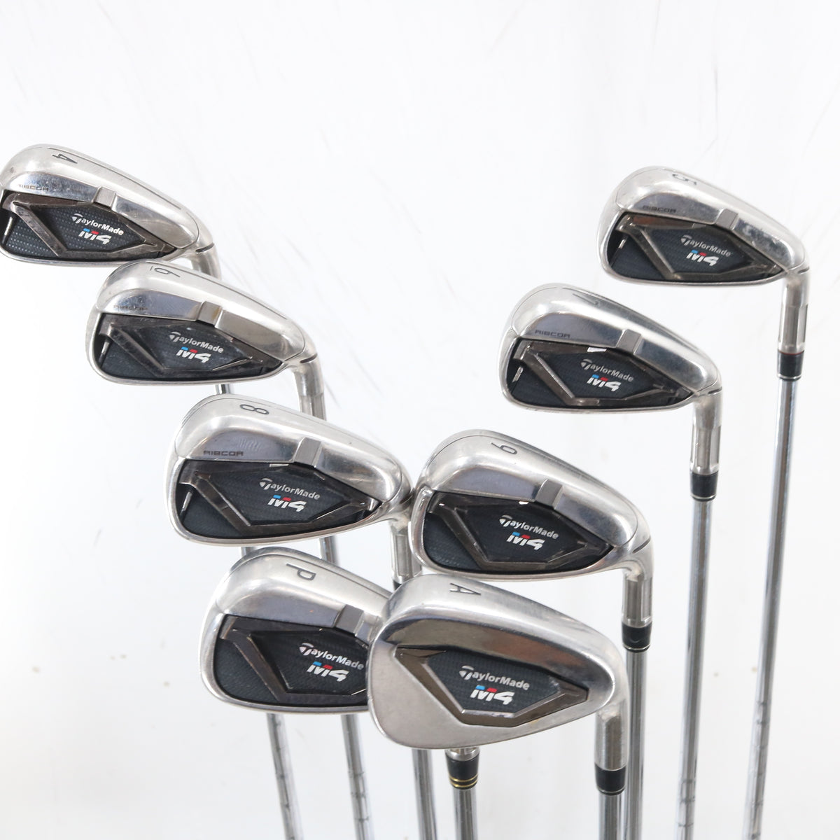 Taylormade M4 Iron Set 4-P,A KBS Max Steel Stiff Flex Right Hand G-164260