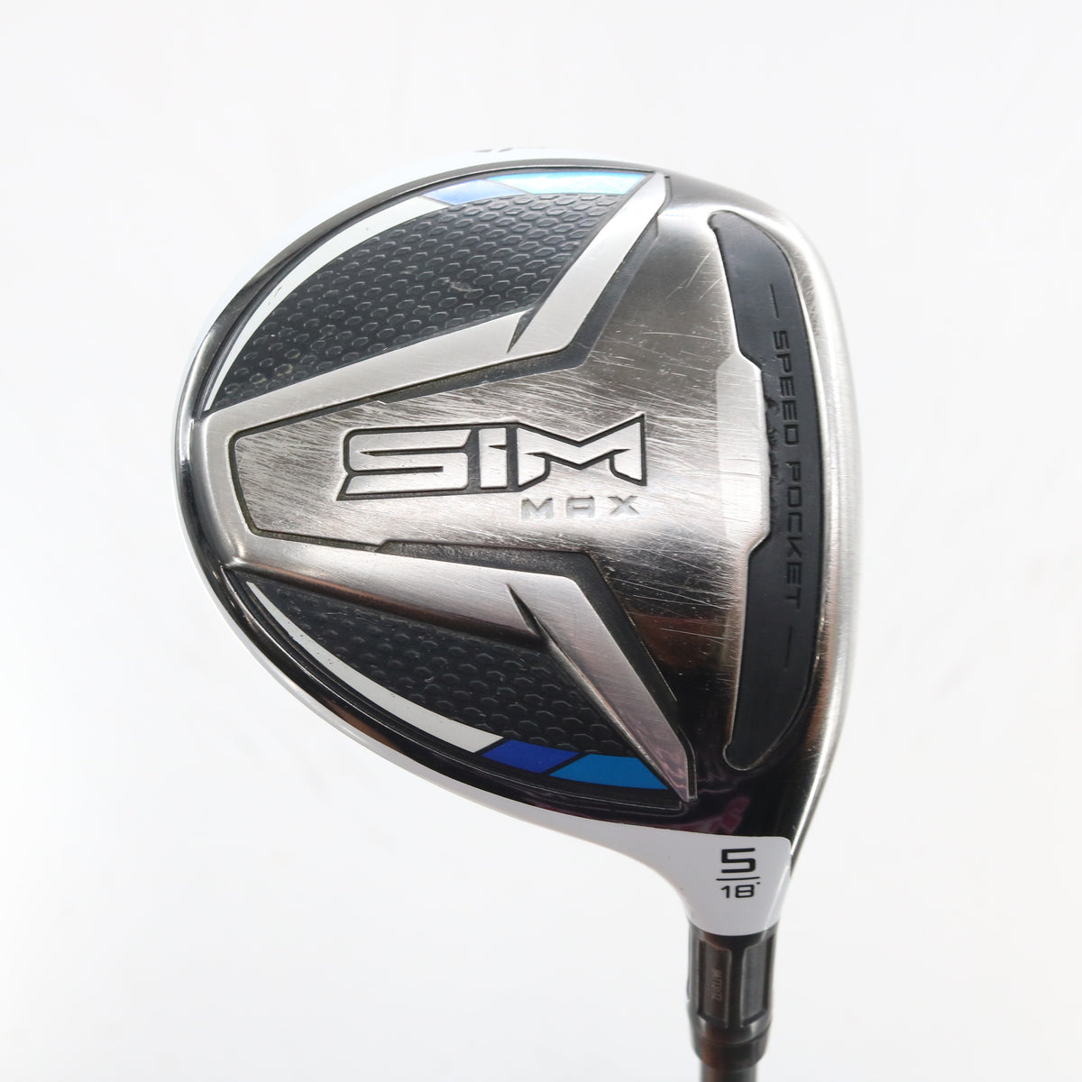 TaylorMade SIM Max 5 Fairway Wood 18 Degrees RipTide 6.0-S Stiff RH +1" S-164361