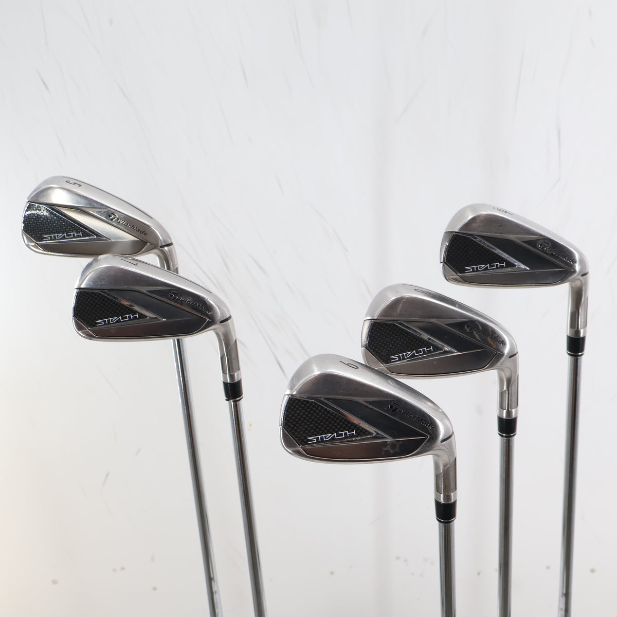 Taylormade Stealth Iron Set 5-9 (No P) Steel Shaft KBS Max Stiff Flex G-164267
