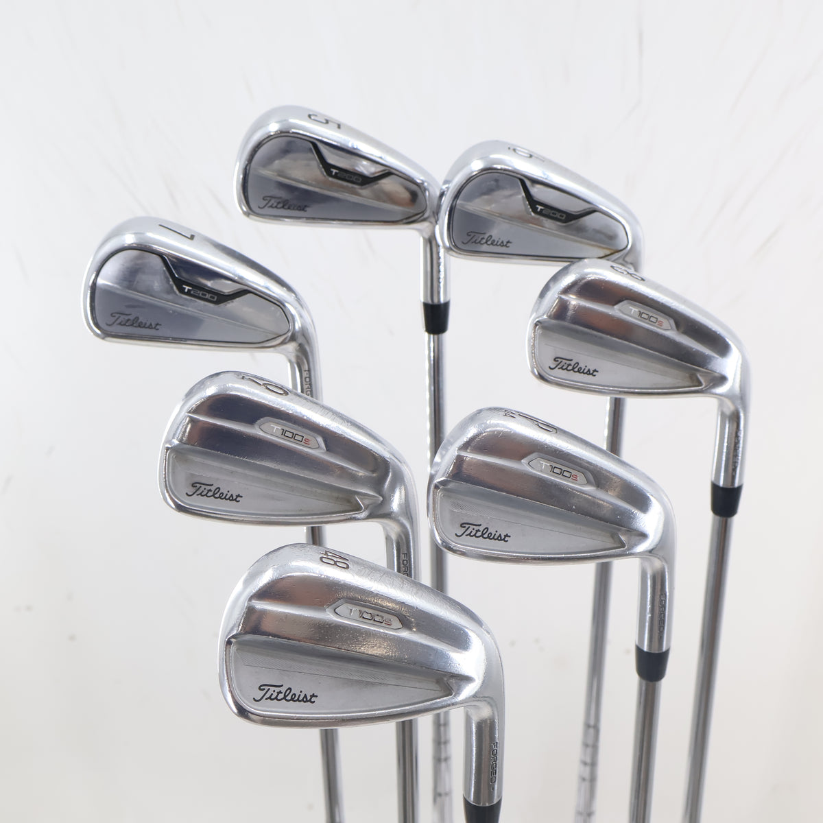 Titleist T200 & T100S Combo Iron Set 5-P,W48 Steel Stiff Right Hand A-164223