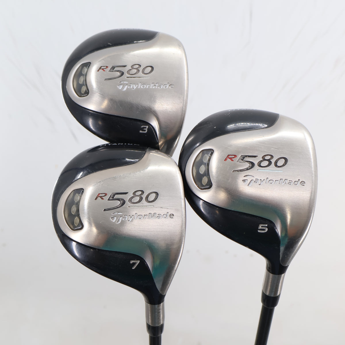 TaylorMade R580 3, 5, 7 Wood Set Graphite Aldila VX Regular Right Hand S-164467
