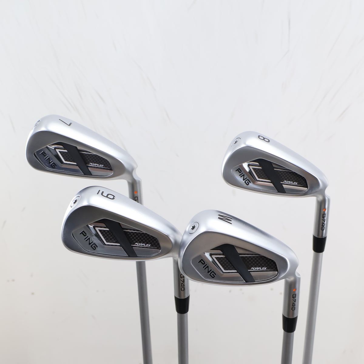 Ping G740 Iron Set 7-W Orange Dot Graphite Alta Quick 35 Senior Flex A-164238