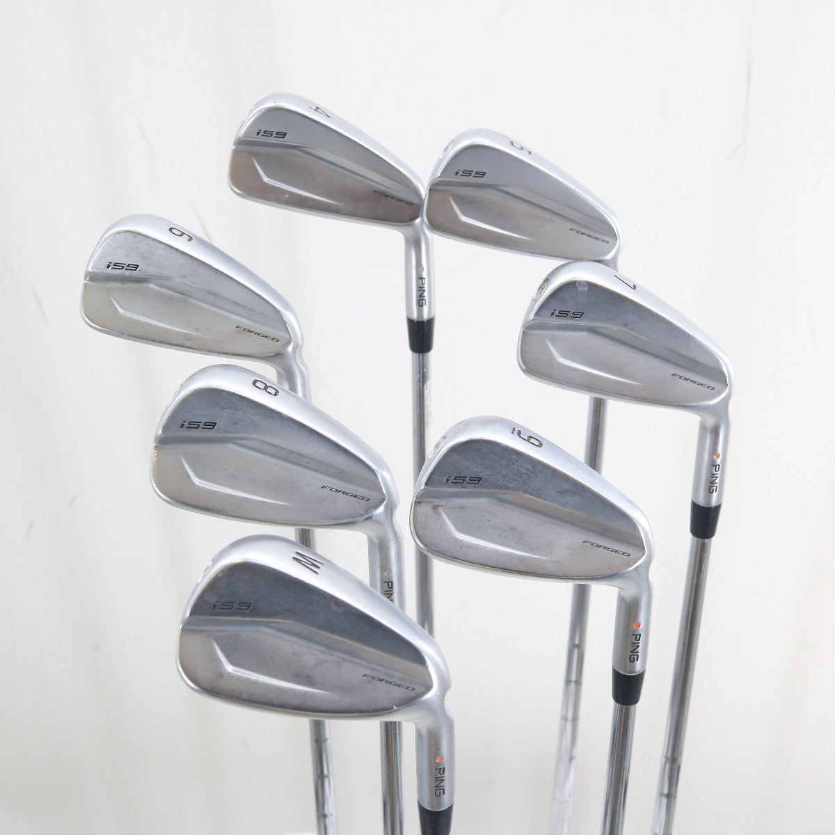Ping i59 Forged Iron Set 4-W Orange Dot Steel KBS Stiff Flex Right-Hand A-159093