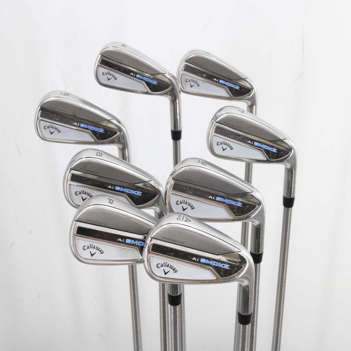 Callaway Paradym Ai Smoke Iron Set 4-P,A Graphite Steelfiber i110 Stiff A-160446