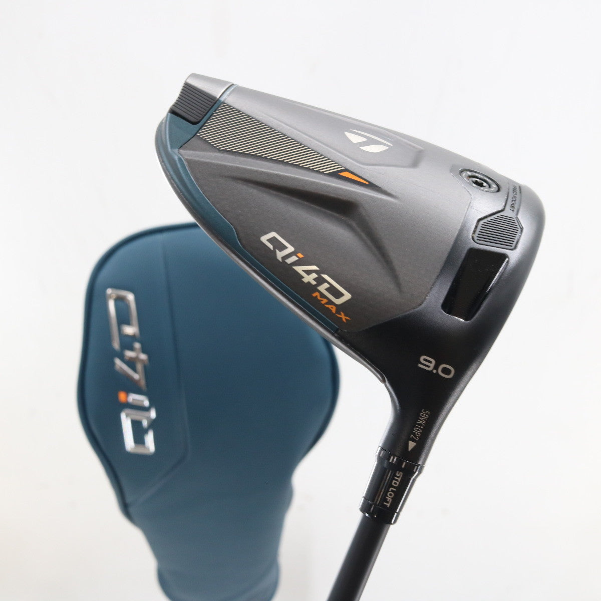 TaylorMade Qi4D Max Driver 9 Deg Graphite REAX 50 Stiff Flex Headcover A-162731