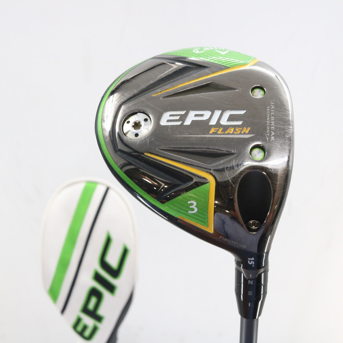 Callaway EPIC Flash 3 Fairway Wood 15 Deg HZRDUS 5.5 Regular Headcover A-162912