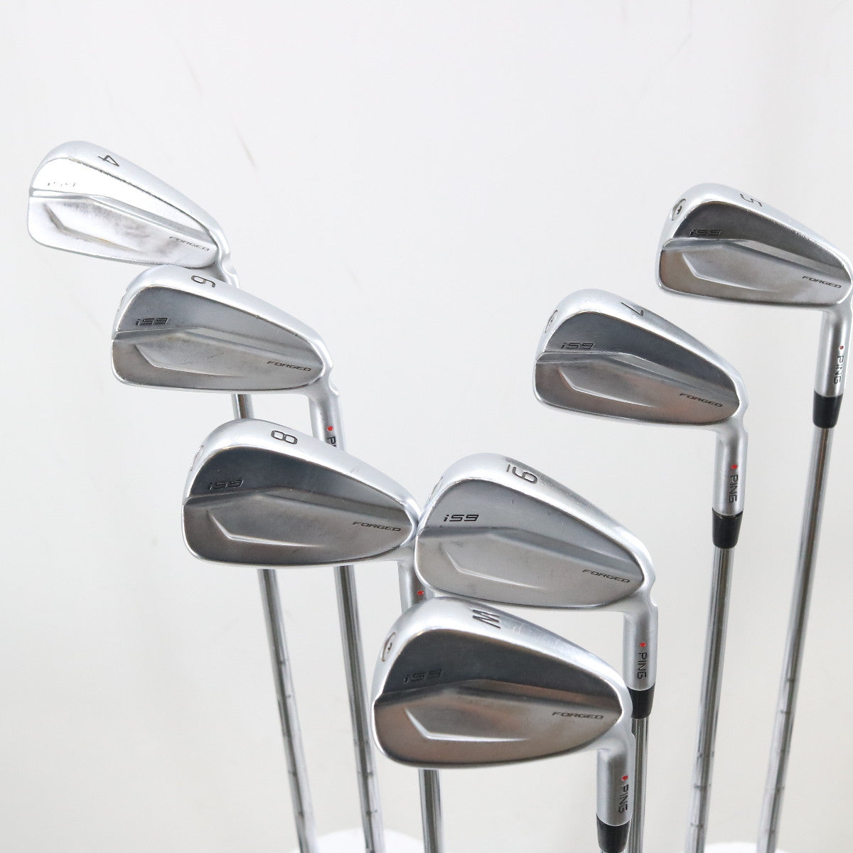 Ping i59 Forged Iron Set 4-W Red Dot KBS Steel X-Stiff Flex Right-Hand G-148839