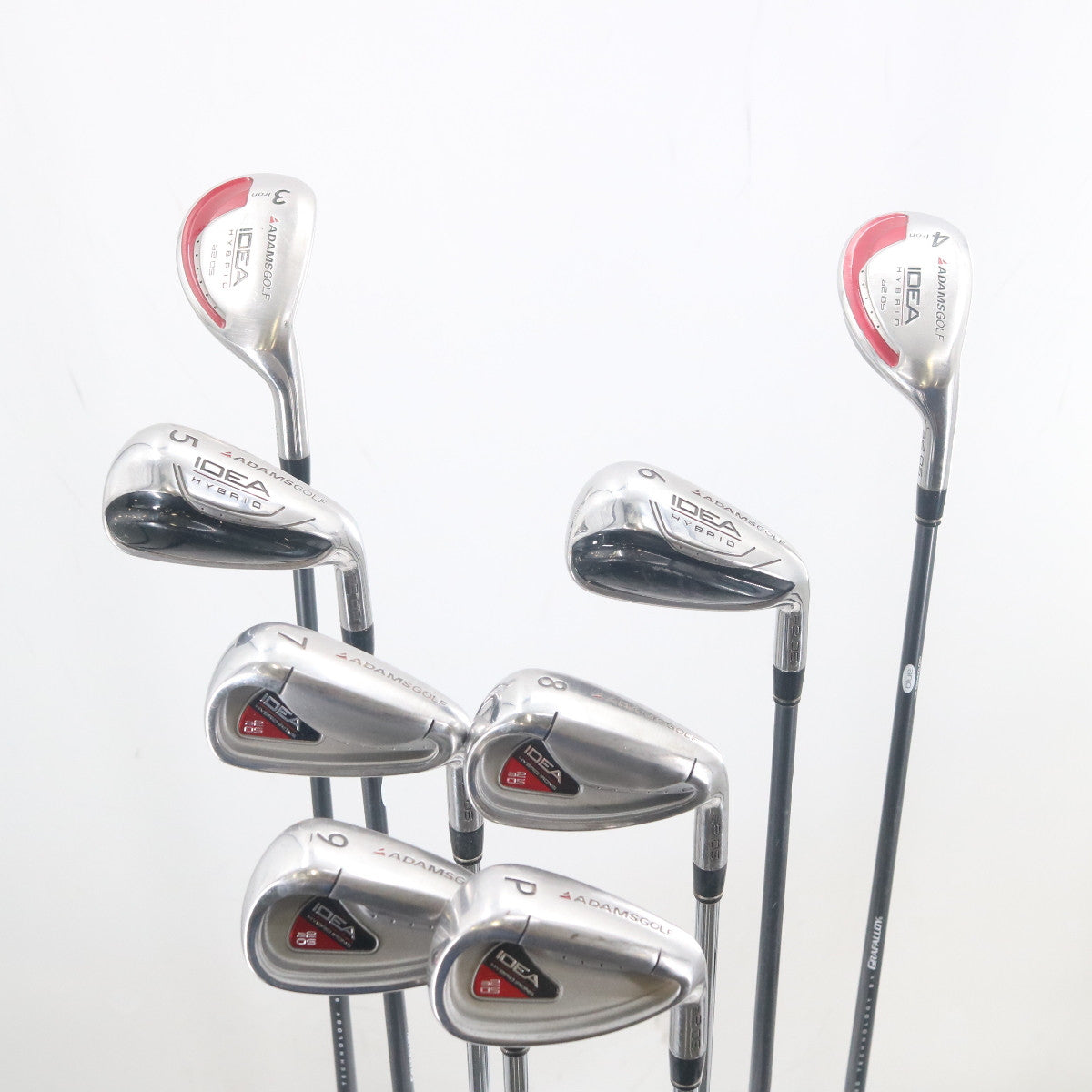 Adams IDEA A2OS Hybrid Iron Set 3H,4H 5-P Graphite/Steel Regular Flex G-150712