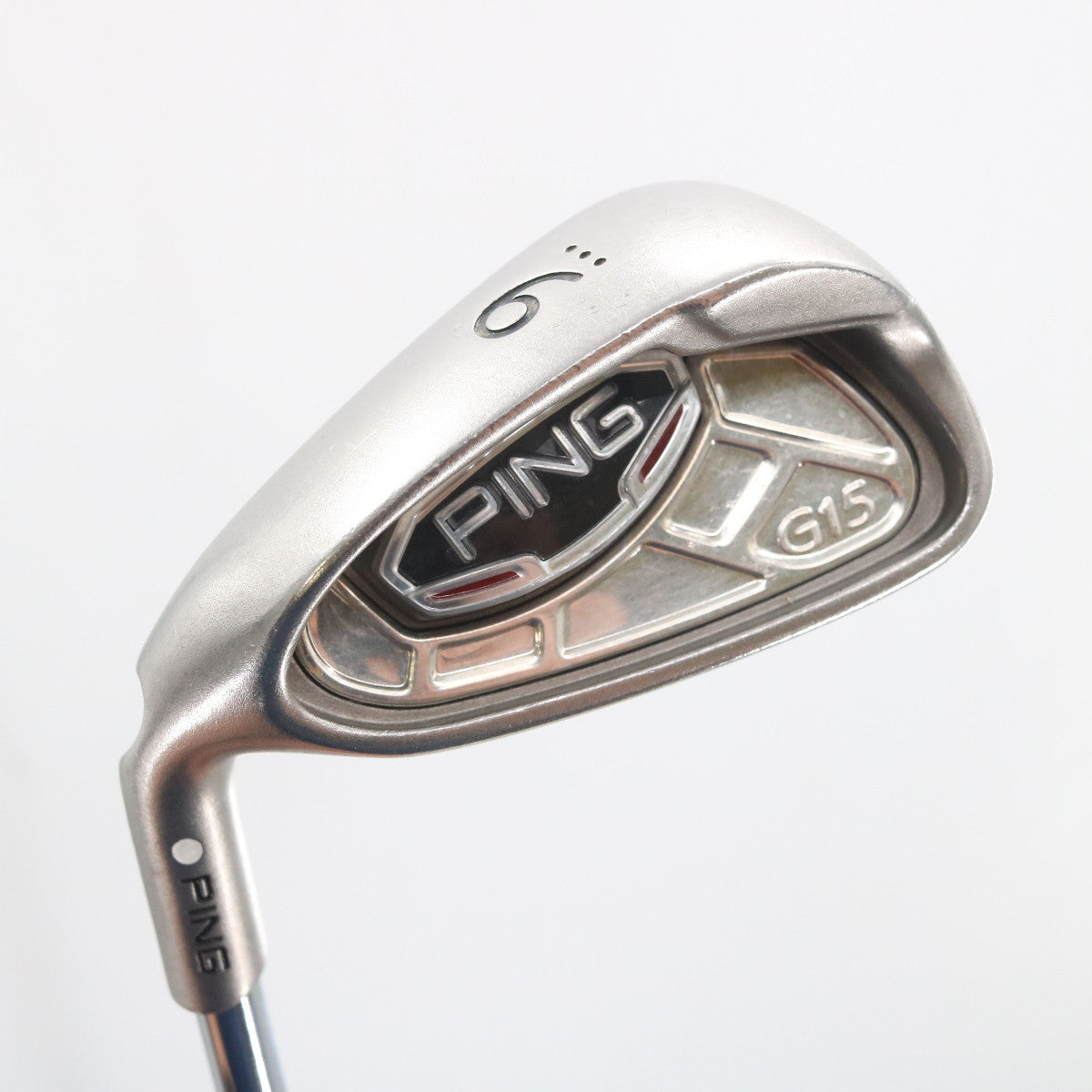 Ping G15 Iron Set 7-W,U,S White Dot Steel AWT Soft-Regular Left-Hand G-150745