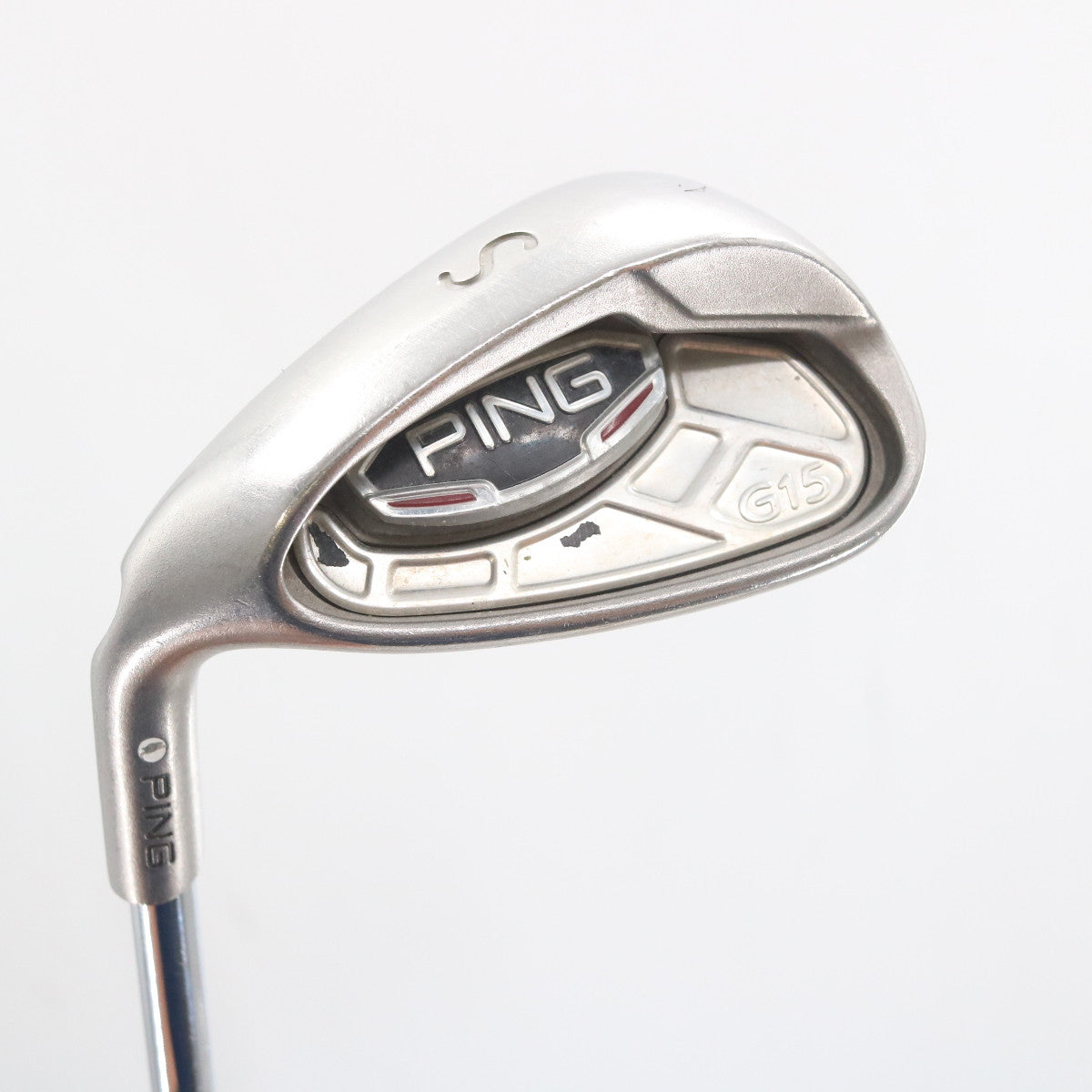Ping G15 Iron Set 7-W,U,S White Dot Steel AWT Soft-Regular Left-Hand G-150745