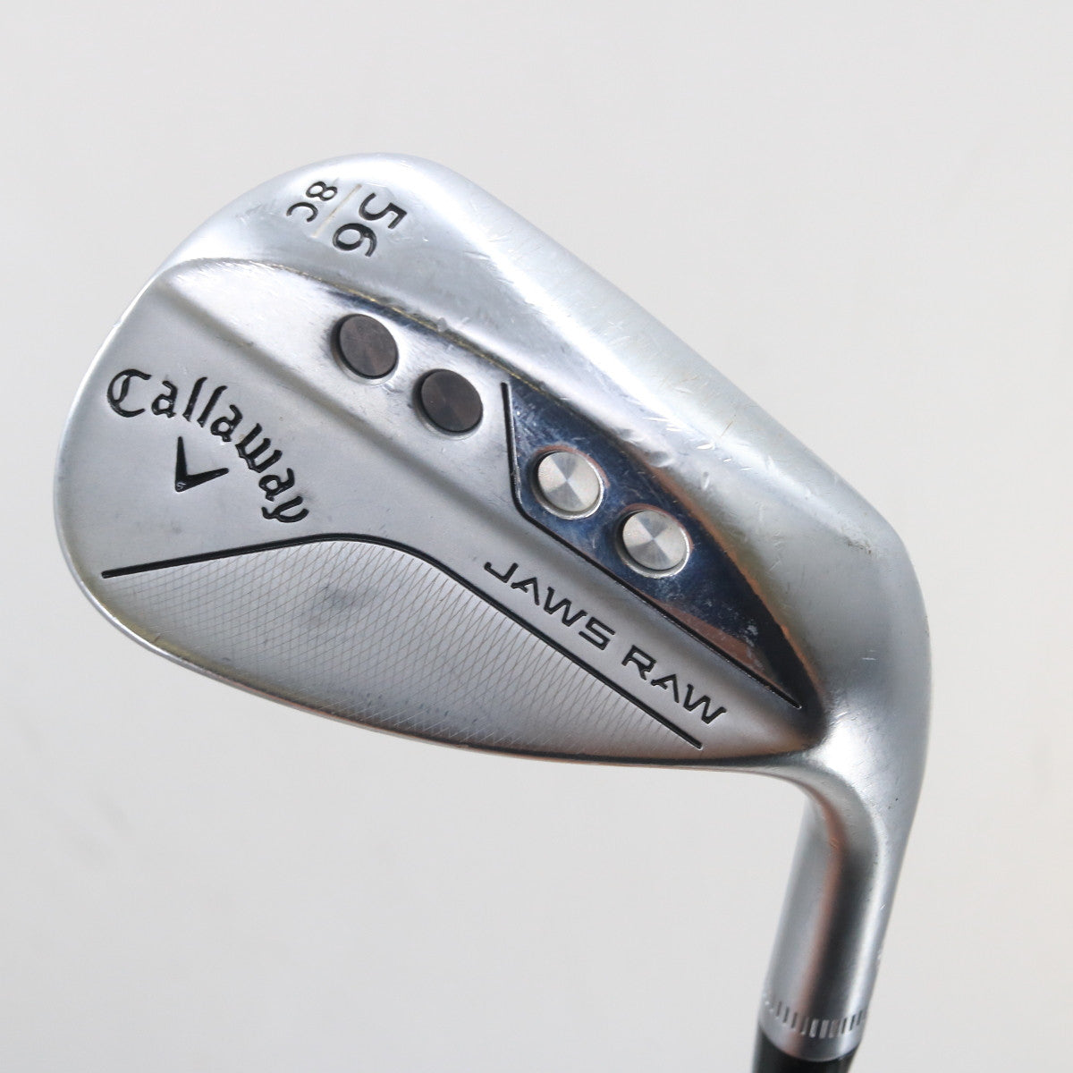 Callaway Jaws Raw Chrome Sand Wedge 56 Deg 56.8C Steelfiber f4 Stiff G-161416