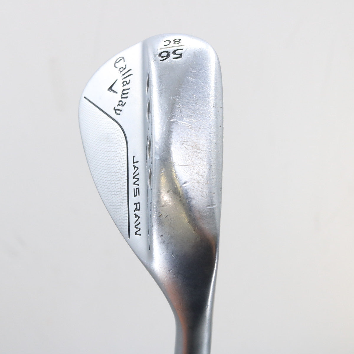 Callaway Jaws Raw Chrome Sand Wedge 56 Deg 56.8C Steelfiber f4 Stiff G-161416