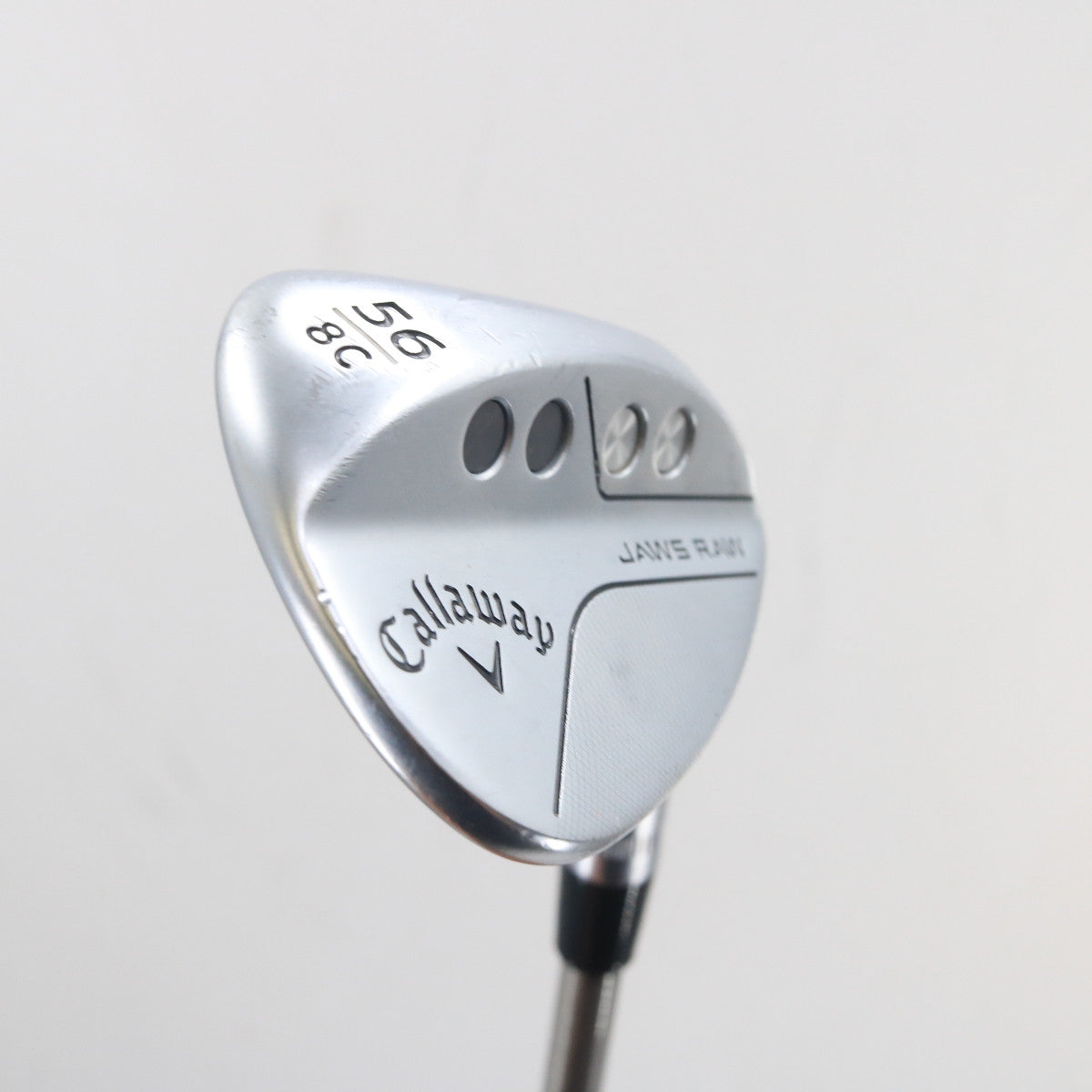 Callaway Jaws Raw Chrome Sand Wedge 56 Deg 56.8C Steelfiber f4 Stiff G-161416