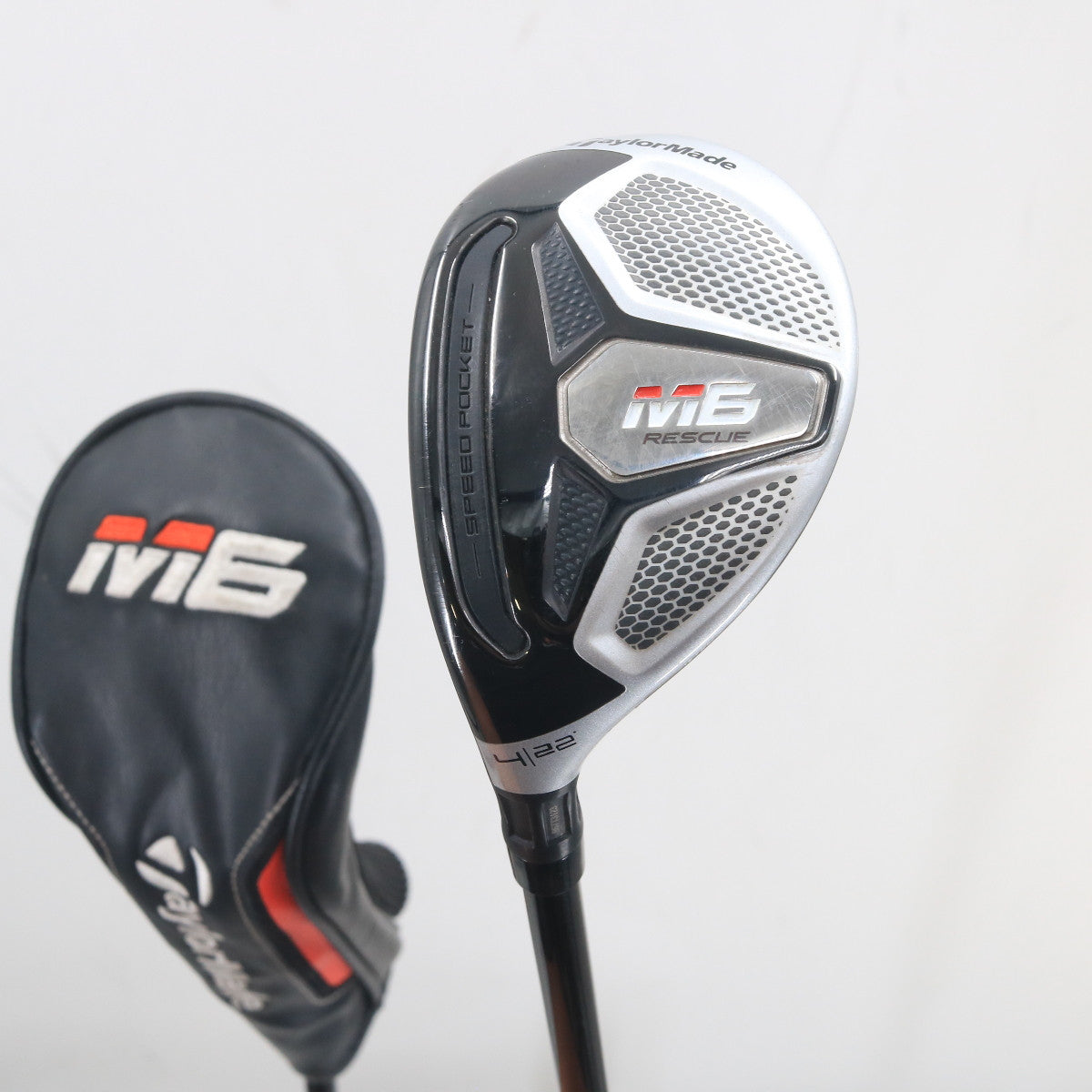 TaylorMade M6 Rescue 4 Hybrid 22 Deg Graphite Atmos Stiff Left-Hand G-161431