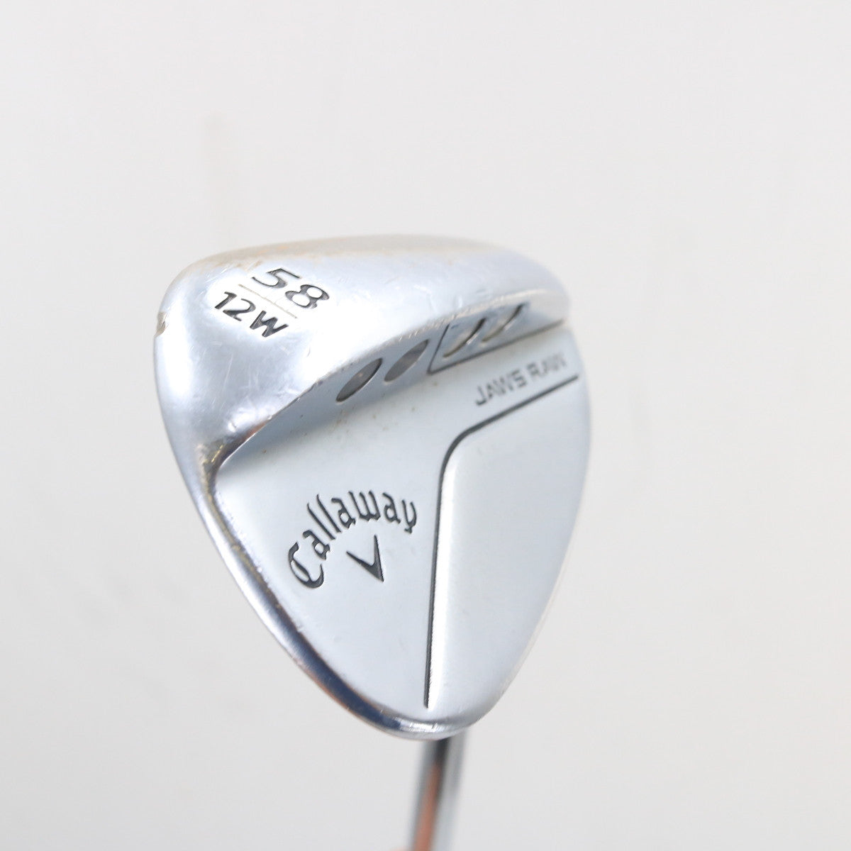 Callaway Jaws Raw Chrome Lob Wedge 58 Deg 58.12W Dynamic Gold Steel RH G-161672