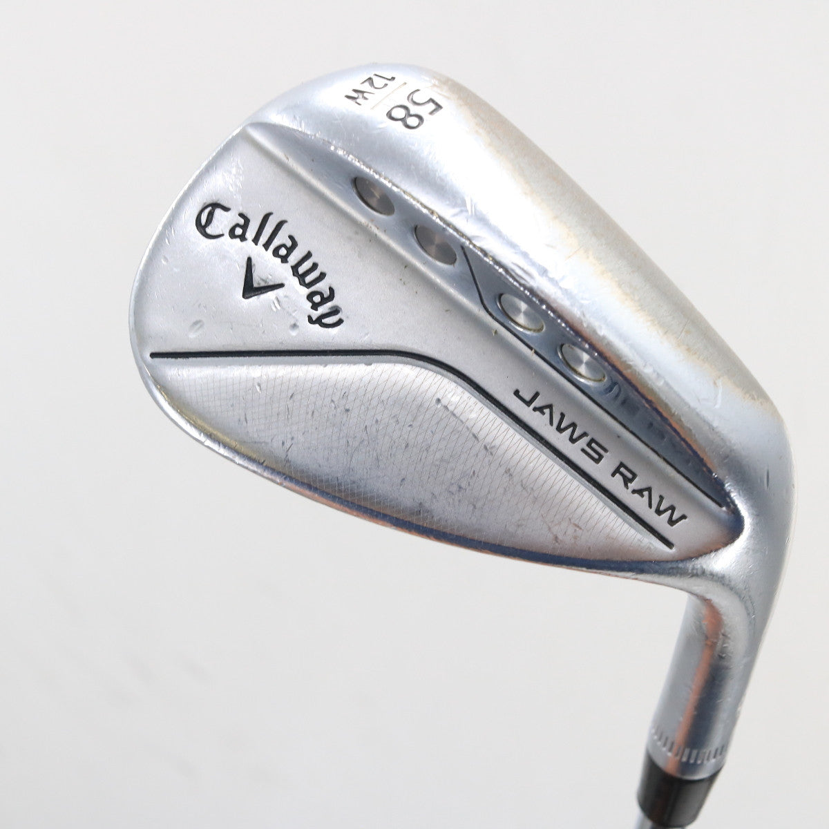 Callaway Jaws Raw Chrome Lob Wedge 58 Deg 58.12W Dynamic Gold Steel RH G-161672