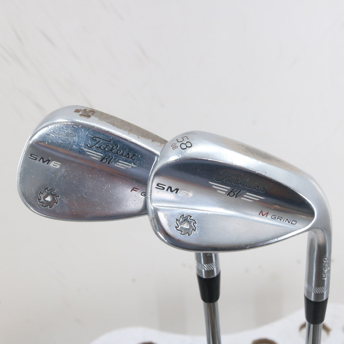Titleist Vokey SM6 Tour Chrome Sand & Lob Wedge Set 54.14 & 58.08 Deg G-163134