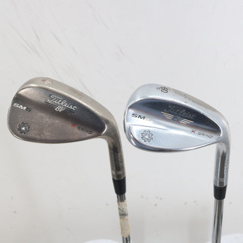 Titleist Vokey SM6 Gray/ Chrome Sand & Lob Wedge Set 56.14 & 60.12 Deg G-163137