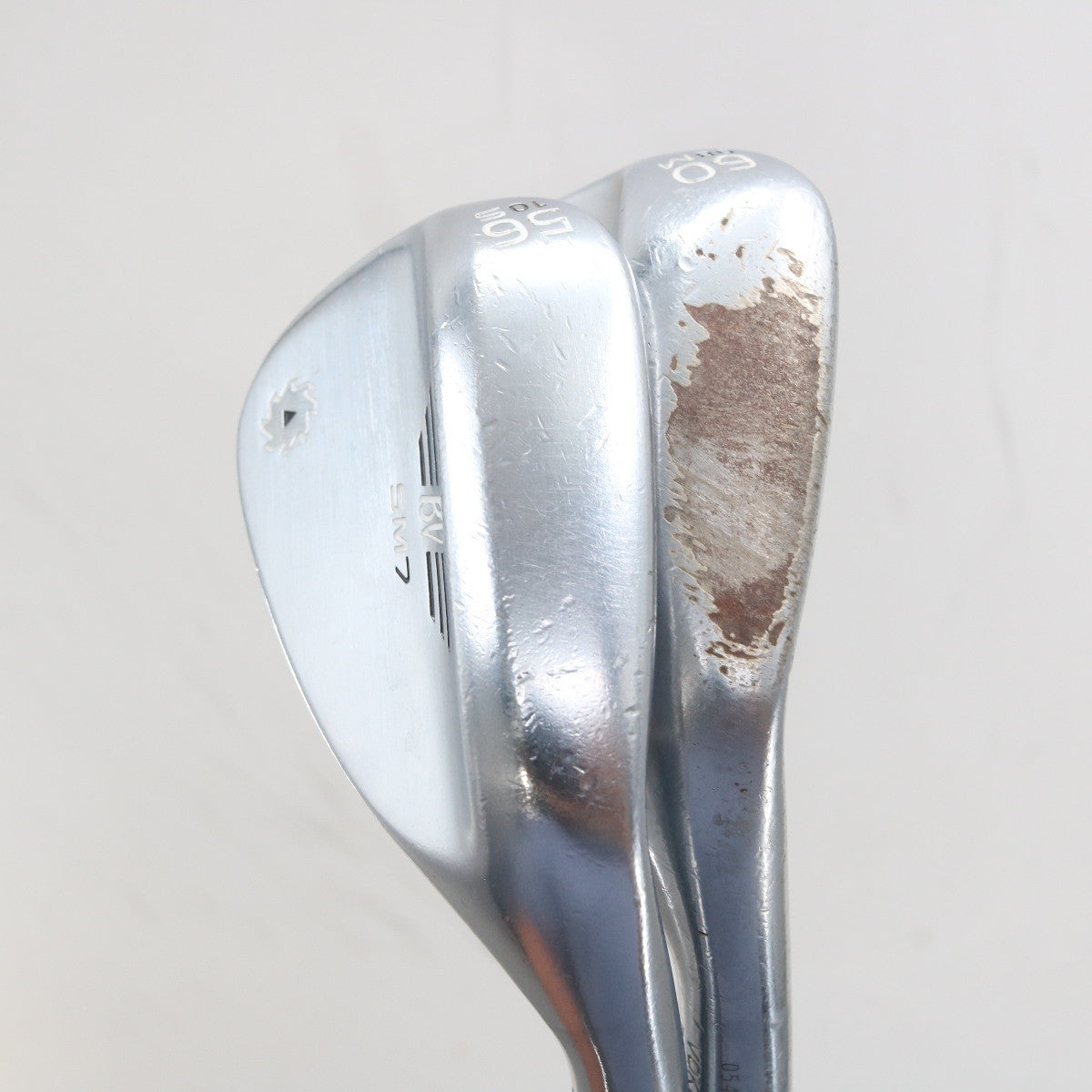 Titleist BV Vokey SM7 Tour Chrome Wedge Set 56.10 & 60.08 Deg Steel RH G-163138