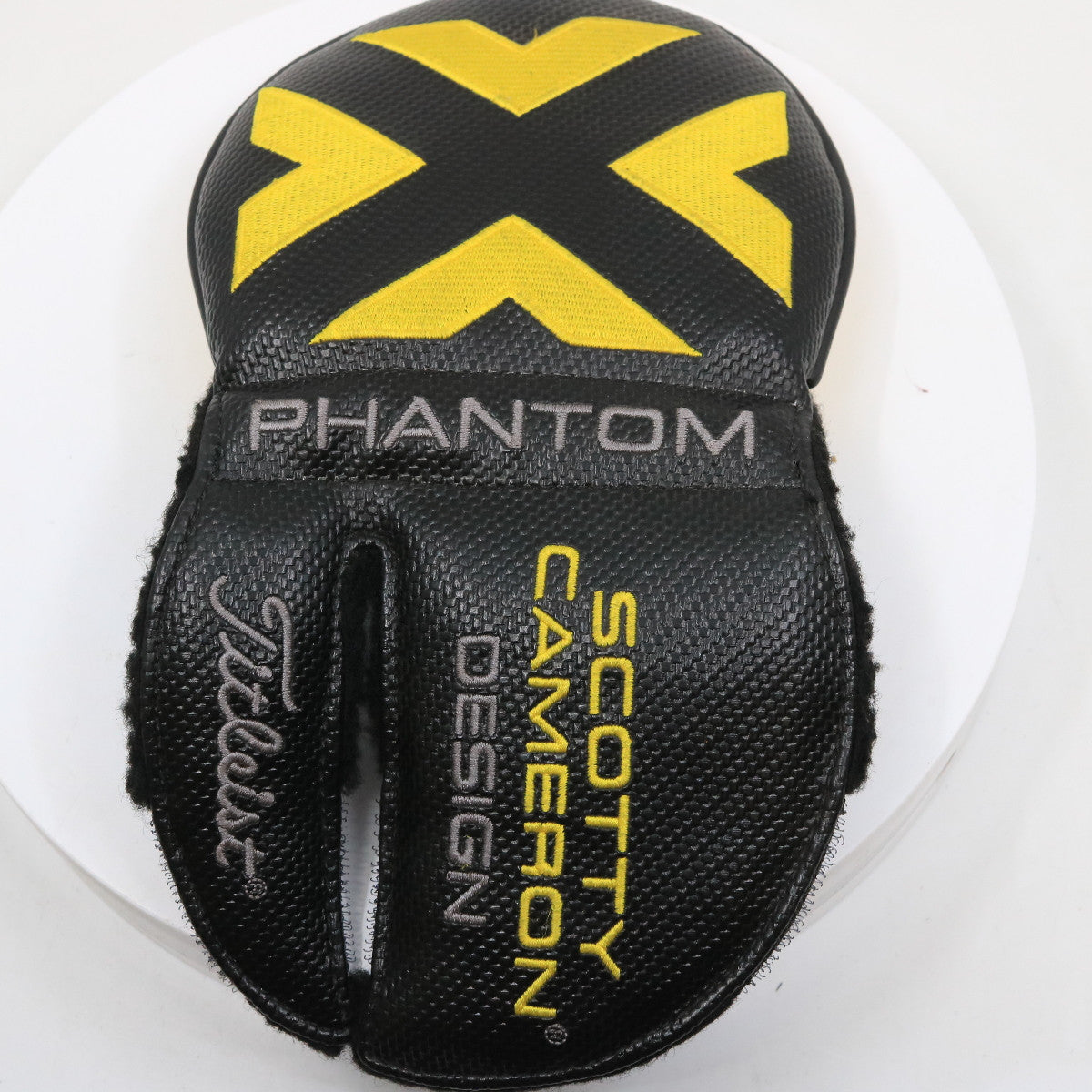 New Scotty Cameron Design Phantom X Putter Headcover Only Black/Yellow HC-3579S