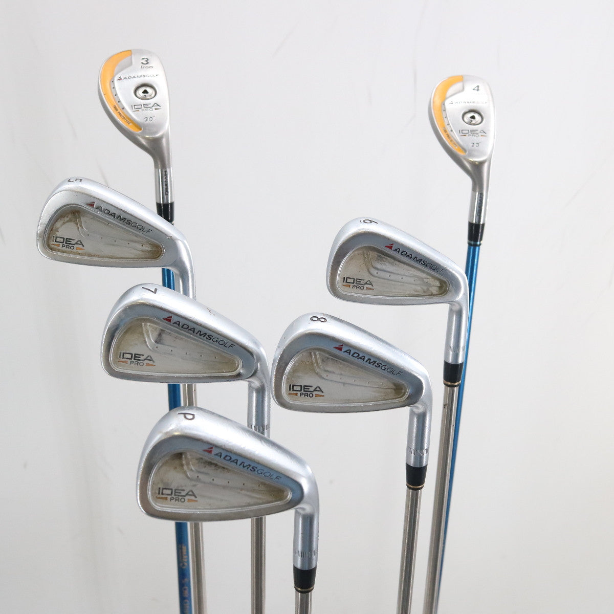 Adams IDEA Pro Iron Set 3H,4H,5-8,P (NO 9) Graphite/Steel Stiff Flex RH P-151740